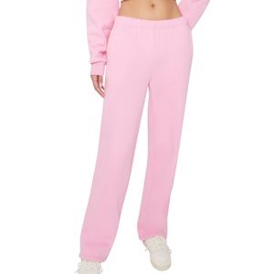 Danielle Guizio Pink Flared Sweatpants - Blossom BRAND NEW